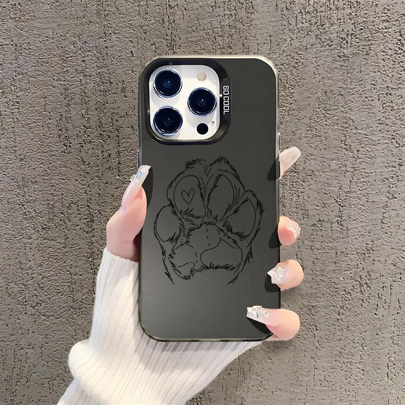 Cute Dog Paw Print Aesthetics Phone Case for  Redmi Note 14 13 12 Pro Plus 5G 12S 11S 11 Redmi 13C 14C Shockproof Cover