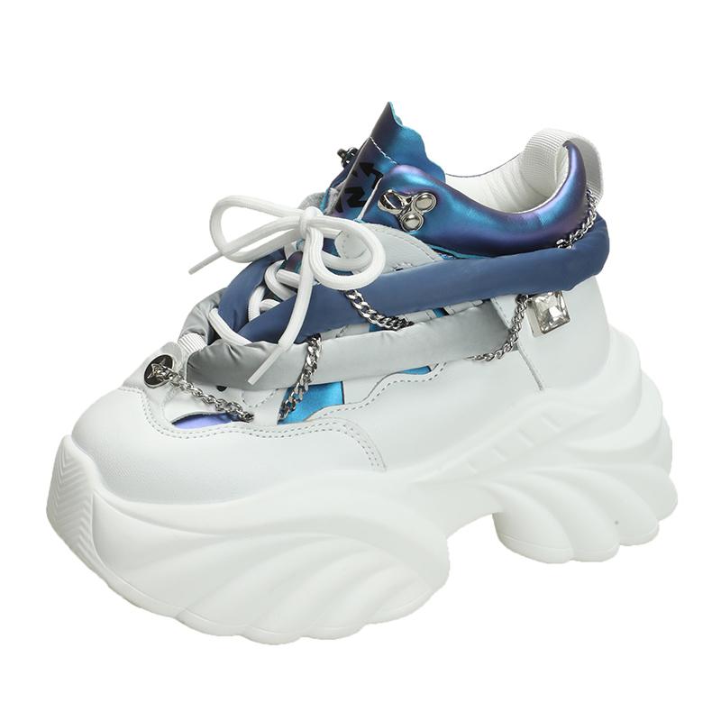 

Fashion Lovely Kawaii Women sneakers wedge casual shoes woman sneakers women running shoes woman lace-up female sneakers Loafers Shoes 35 білий