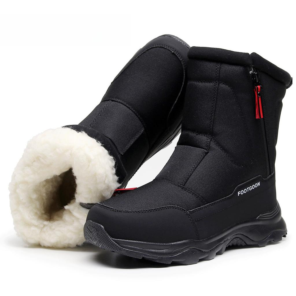Nordosten Dicke Warme Schneestiefel Herren- und Damen-Baumwollschuhe Winter Outdoor Skischuhe Mode Baumwollschuhe