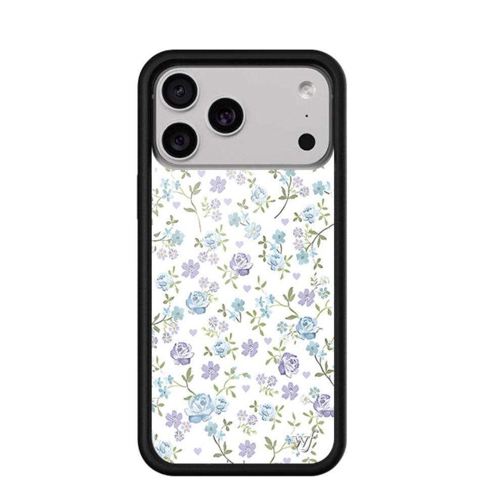 

WildFlow Blue Denim Phone Case for iPhone 17/16 Pro Max/15 Plus - Protective Cover iPhone 14 Pro Max