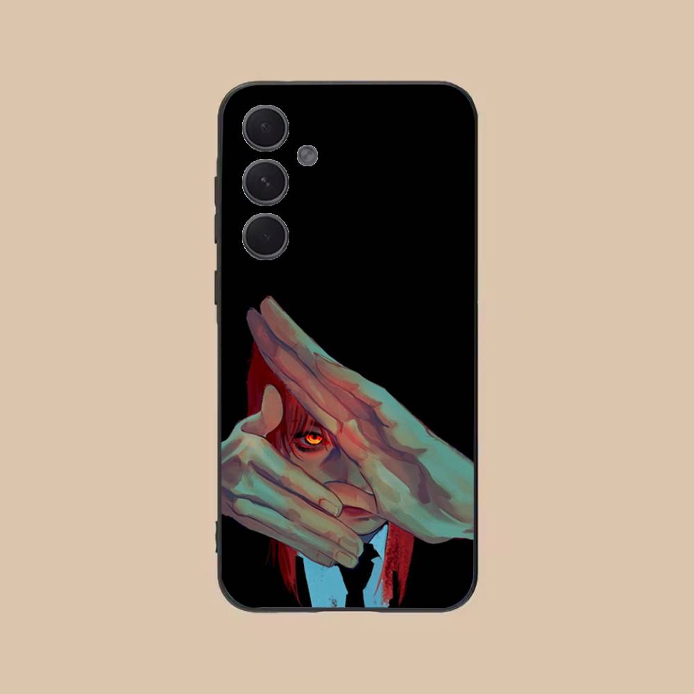 Makima C-Chainsawman Phone Case For Samsung S25,24,21,22,23,20,S30,Ultra,Plus,Fe,Lite,Note,5G Black Cover