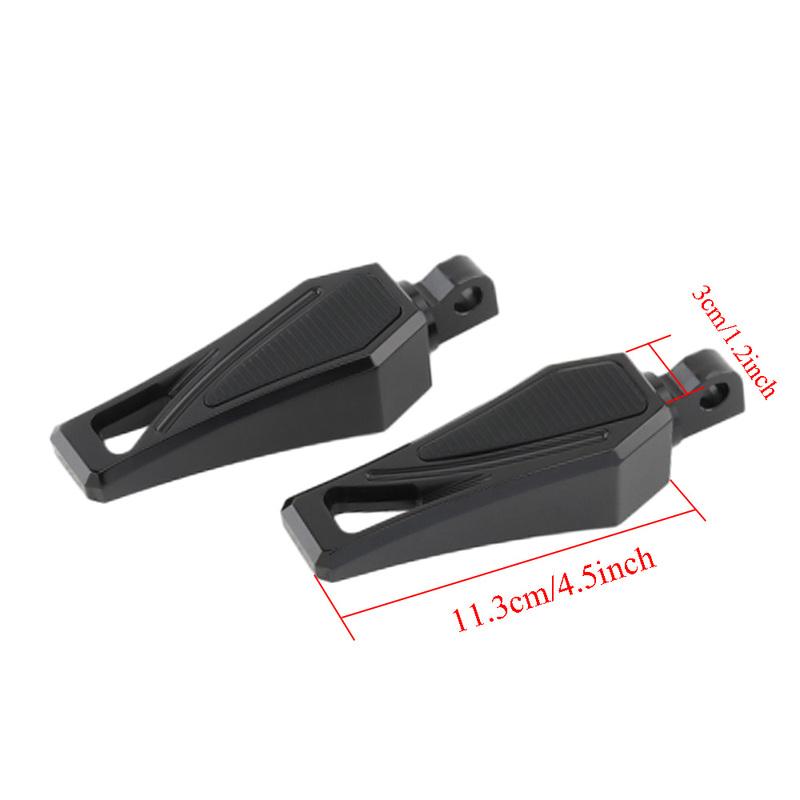 10mm Hole Motorcycle Phantom Foot Pegs  Footrests Pedals Male-Mount Foot Rests For Harley Sportster 883 Touring Dyna Bobber