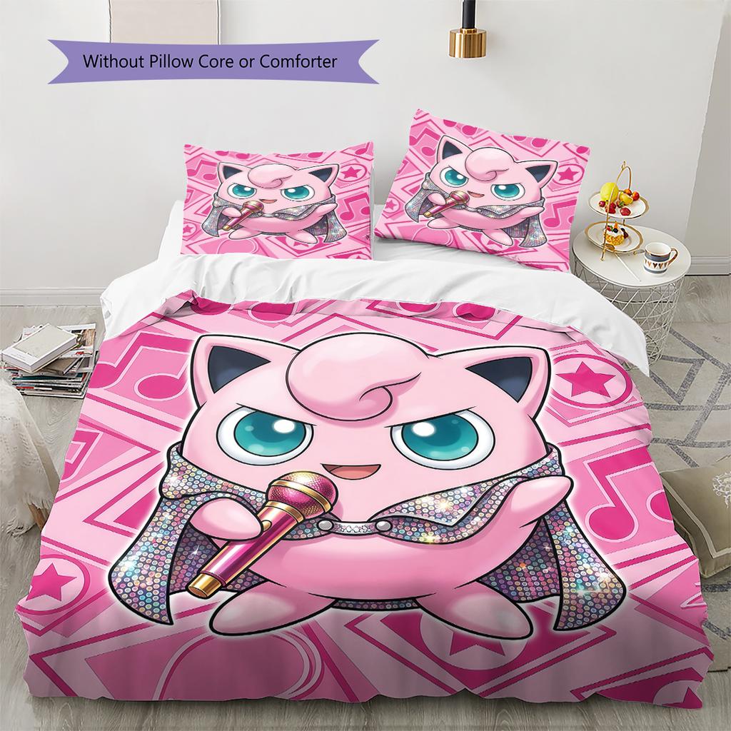 Jigglypuff Soft and Comfortable Duvet Cover,Children's Bedding Set Gift,Extra Large Size, Various Sizes Available -HYQ77