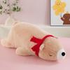 Cross-border Polar Bear Plush Doll Pillow - Cute Cartoon Long Lying Bear Toy