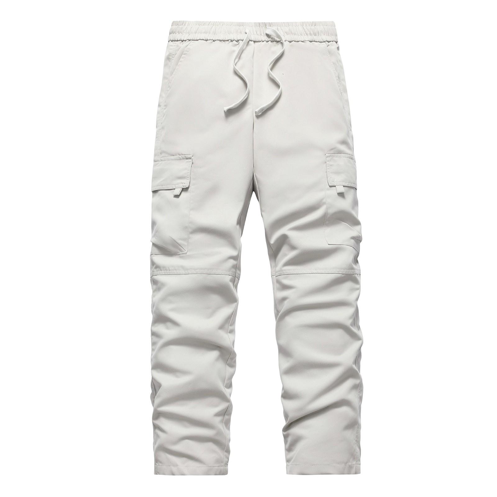 

Мужские летние брюки для альпинизма на открытом воздухе, мужские свободные комбинезоны на весну и лето, мужские прямые повседневные брюки с несколькими карманами и завязками XL хаки
