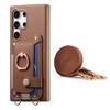 Ring Stand Card case Cover for Galaxy S21/S22/S23/S24/S25, for Samsung A13/A14/A15/A16/A23/A24 Lanyard Wallet Case Phone Cover