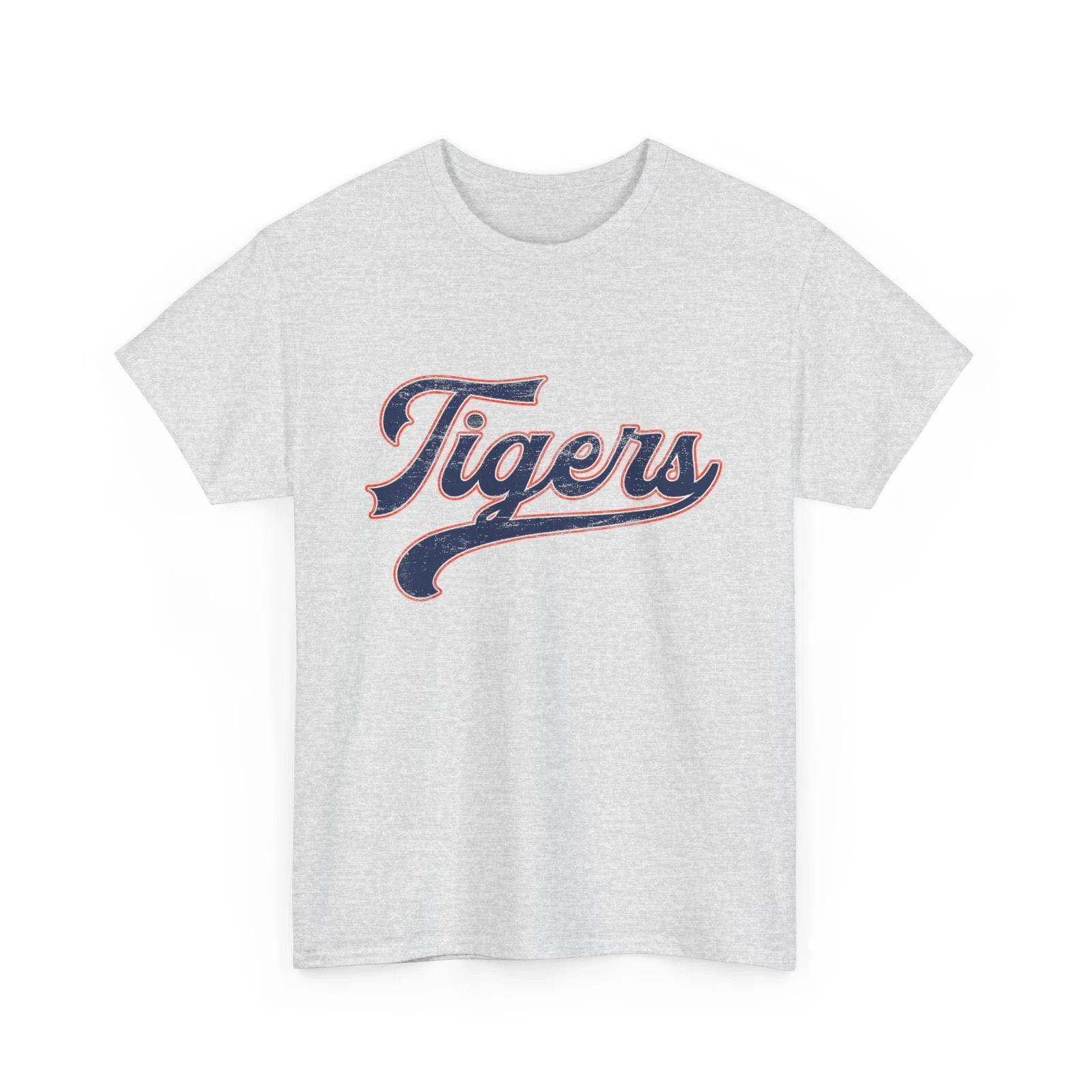 Retro Tigers Nickname Men Women Girls Boys Vintage T-Shirt L