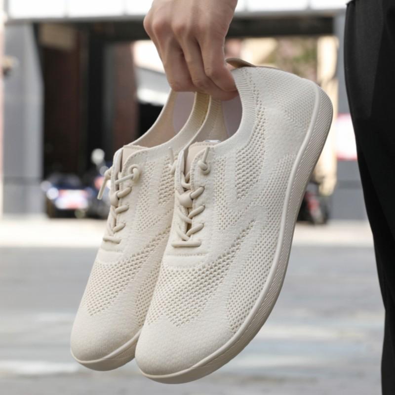 Women Wide Head Outdoor Barefoot Casual Toe Box Shoes Men Breathable Zero Drop Couples Sports Shoes Soft Slip On Walking Sneaker