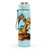 1PC Cool Dinosaur Monster Cartoon Print 750ml Color Plastic Sports Water Bottle Leakproof Flip Straw Lid Suitable for Sports Office Home Use