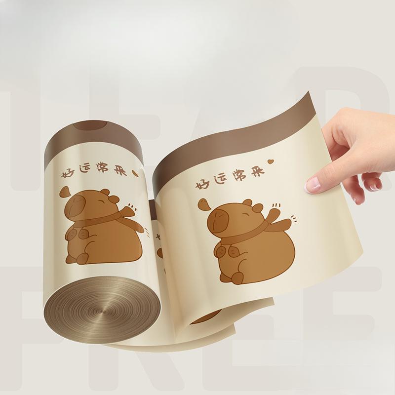 Tear-free Drawstring Garbage Bags Kitchen Enlarged and Thickened Unbreakable Hand-held Plastic Bags Household Drawstring Garbage Bags