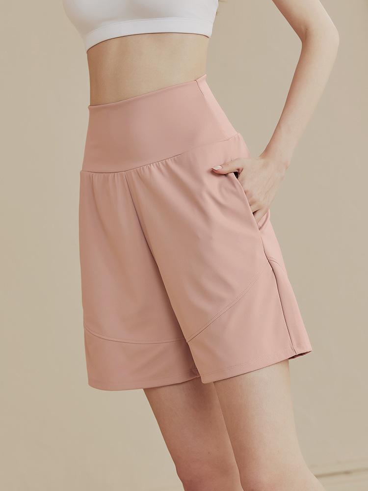 Women's Quick-Drying Slim High-Waisted Yoga Shorts for Running and Casual Summer Wear