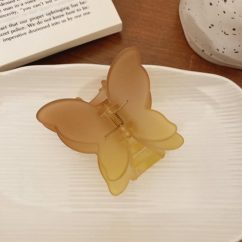 Matte Transparent Butterfly Hair Claws Clips for Women Girls Elegant Decorate Hairpins Headbands Fashion Korean Hair Accessories