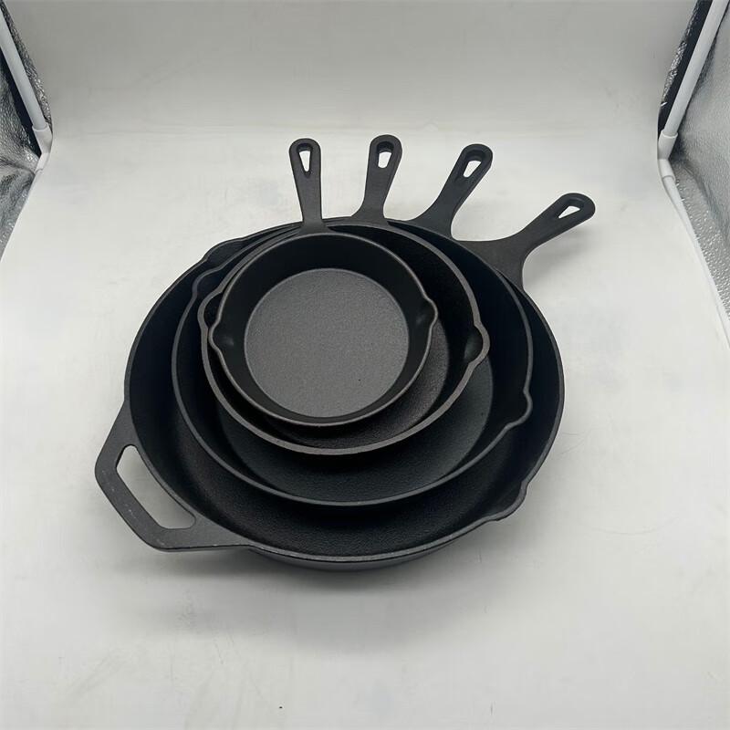 ZISIZ Cast Iron Frying Pan Set