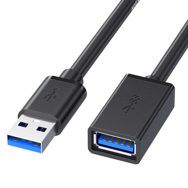 

Кабель-подовжувач USB 3.0 для передачі даних і підключення пристроїв 0.5m чорний