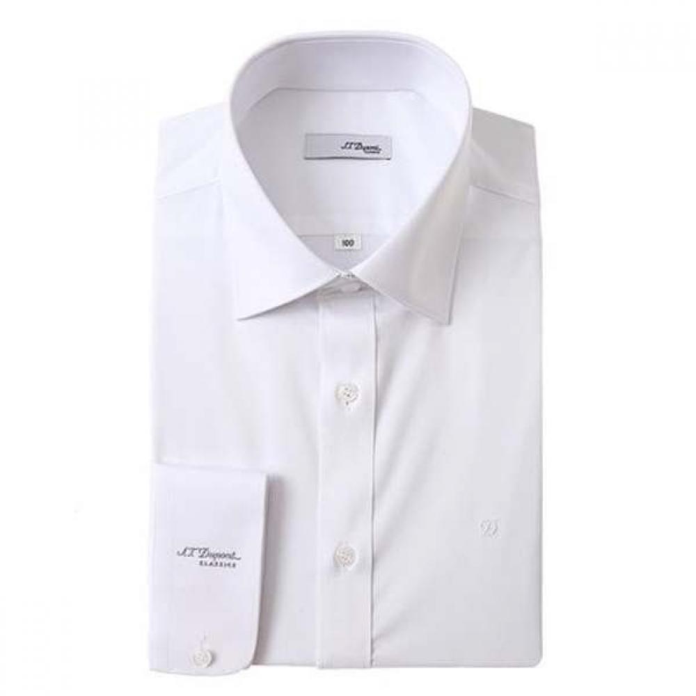 S.t. Dupont Long Sleeve Stretch Shirt Se5fm12ls905swh 95