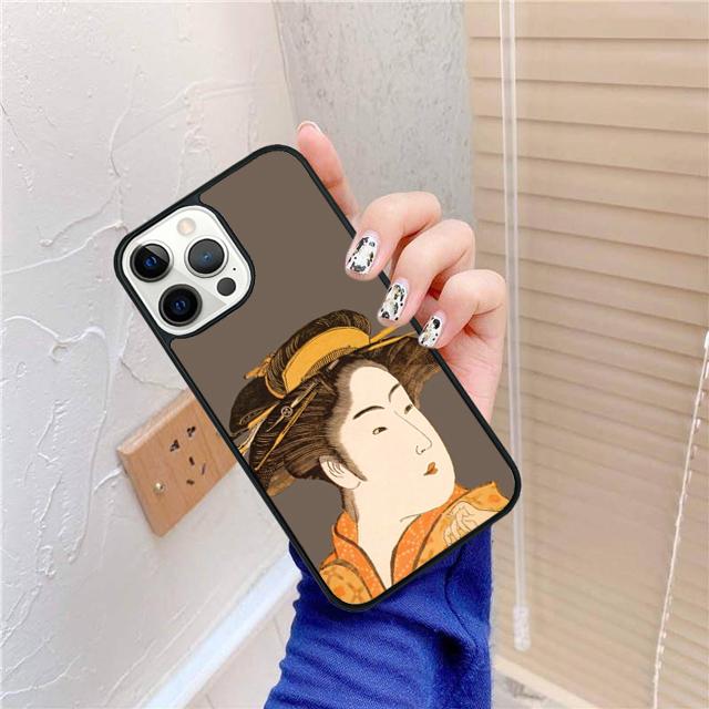 Japanese Geisha Phone Case For For iPhone 17 Air 16 15 11 12 13 14 Pro Max Plus coque
