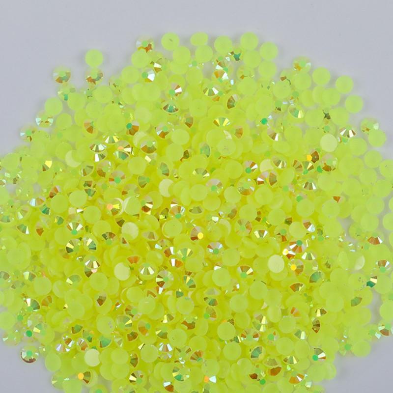 of High-quality Flat Bottomed Resin Diamond Nail Polish Diamond Color DIY Jelly AB 14 Cut Surface Sticking Rhinestone