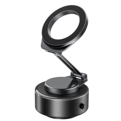 Magnetische smartphonehouder voor de voorruit met vacuümzuignap, 360 graden draaibaar voor navigatie en videogesprekken.
