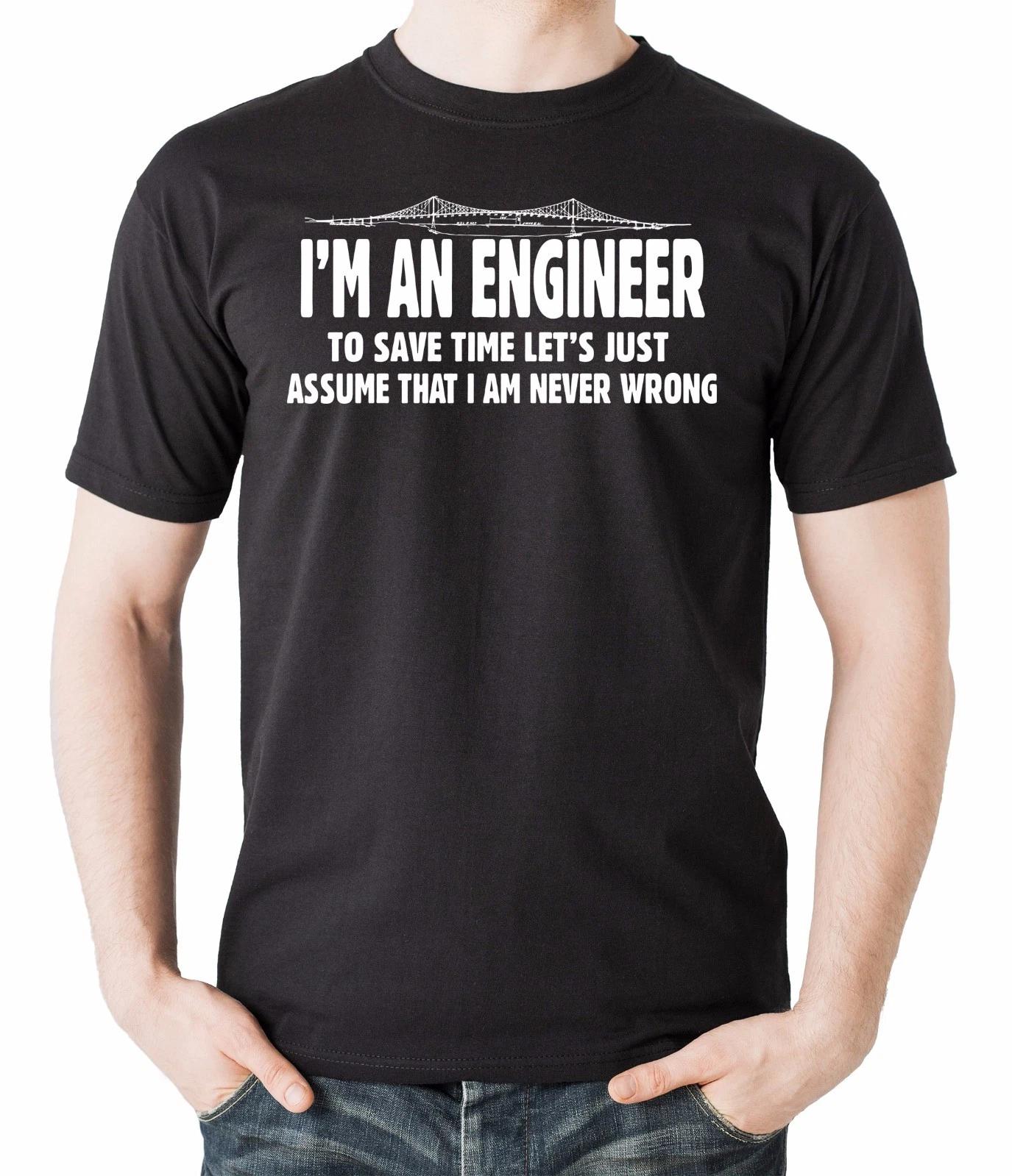 Gift For Engineer T-Shirt Funny Profession Tee Shirt L