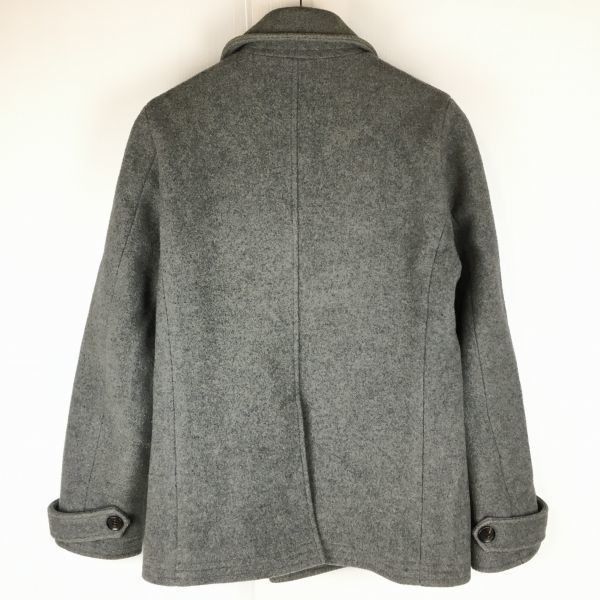 Giacometti Wool Pea Coat Gray Size 2 Made in Japan(USED)