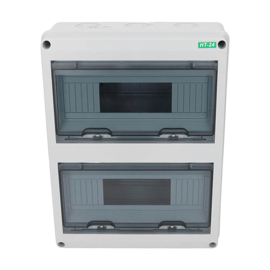 Cutie de întrerupător de circuit, capac transparent, montat deschis, cutie de protecție pentru distribuție cu 24 de căi, impermeabilă