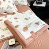 Woodpecker Linen-Feel Cotton Summer Quilt Set