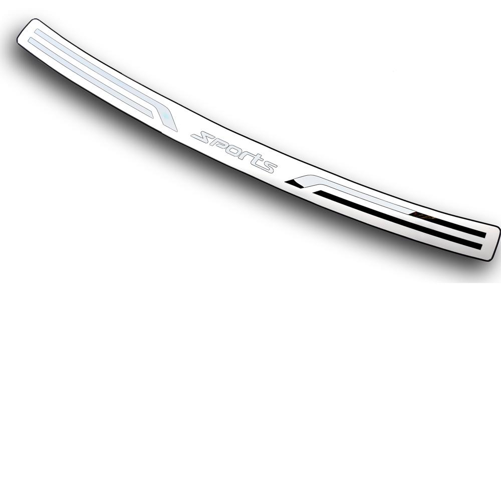 Akcesoria Samochodowe Listwa Bagażnika Ochraniacz Tylnego Zderzaka Stal Nierdzewna Nakładka Progowa Na Próg Drzwiowy Do 2015    Toyota