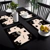 4/6pcs Set Placemats, Fun Cute Cat Simple Pattern Placemats, Table Decor Placemats and Coasters, Party Decor Placemats, Home Decor Placemats, Dinner
