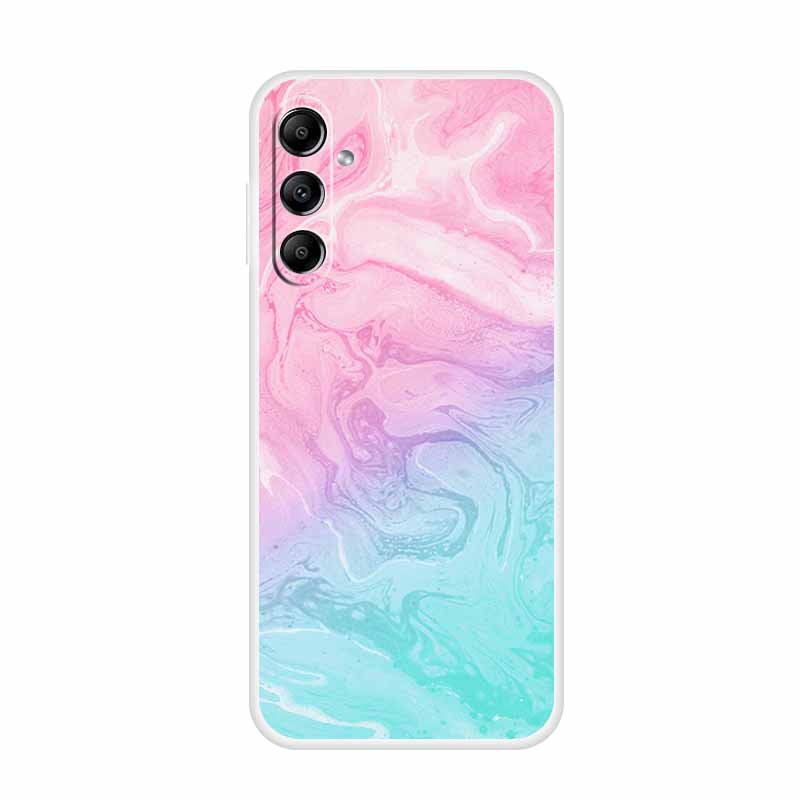 For Samsung Galaxy A14 A34 A54 5G Marble Soft Case Silicone TPU Phone Back Cover Coque for Samsung A 54 34 14 4G Cartoon Fundas