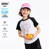 Annil Mädchen Rundhals Kurzarm Strickoberteil