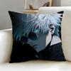 Fashion JJujutsu Kaisenes Cushion Cover Stylish Washable Pillow Cover Ideal for Couch Bedroom Car Decoration