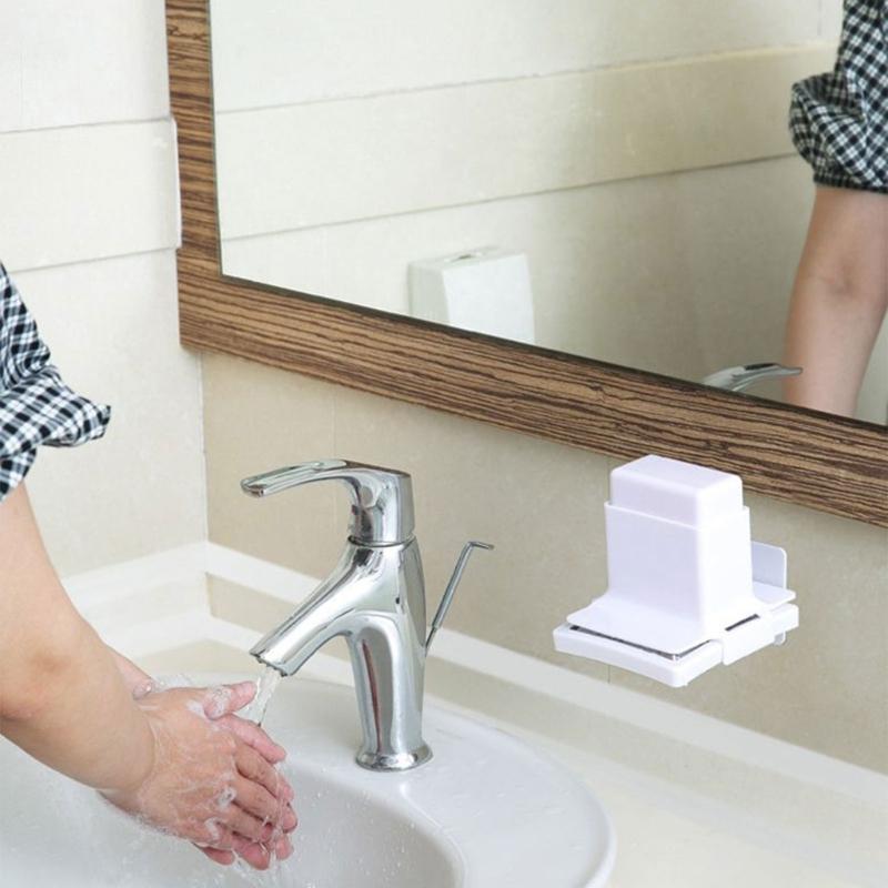 Bathroom Soap Grinder Wall Mounted Soap Holder with Presses Box Hollowed Bottom Soap Case for Shower Kitchen Draining Rack