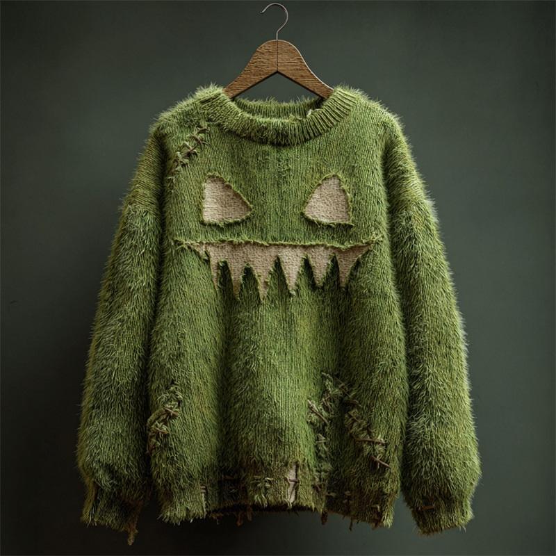 Sudadera con Estampado Gráfico 3D para Mujer, Halloween, Cuello Redondo, Manga Larga, Holgada, para Fiesta Navideña, Uso Diario Casual