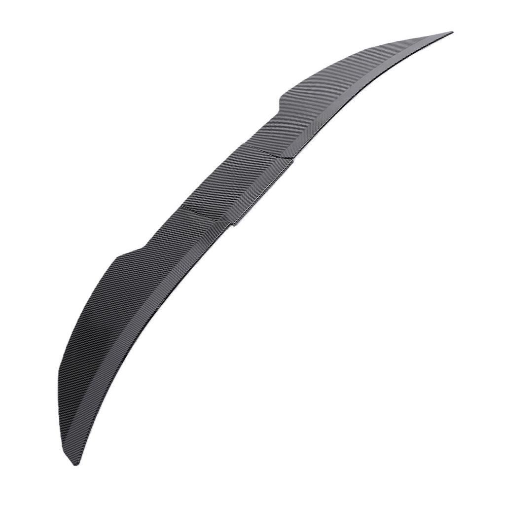 Car Rear Tail Trunk Spoiler 117 128cm Adjustable ABS Strong Adhesion Vehicle Trunk Lid Spoiler Wing Trim Carbon Fiber