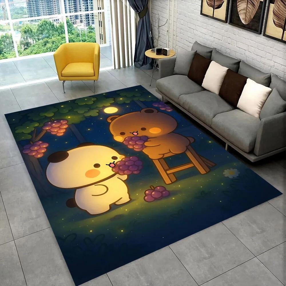 27 Style New Bubu Dudu Love Cartoon Bear Carpet Rug for Living Room Bedroom Home Sofa Decoration,kids Play Non-slip Floor Mat