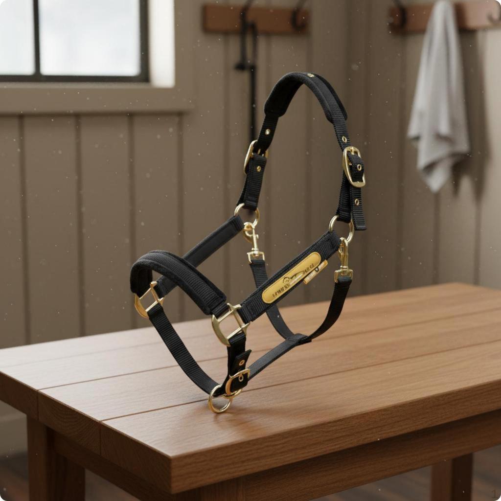 Padded Horse Halter AntiRub Equine Prevents Rubs Headcollar for Leading, Training,