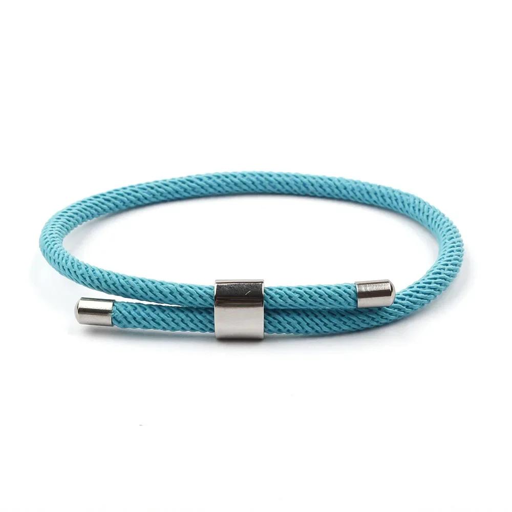 Minimalist Milan Rope Bracelet Simple Red String Stainless Steel Bracelet For Women Men Lovers Lucky Wristband Jewelry