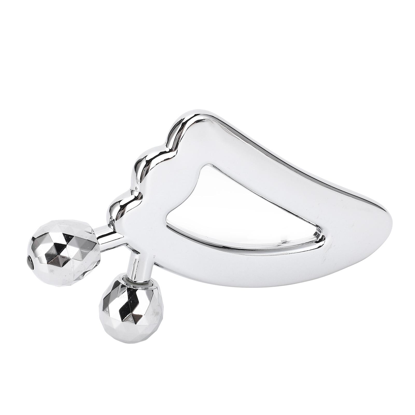 

Металлический массажер для лица, ролик для лица из цинкового сплава, инструмент для массажа Гуа Ша для подтяжки лица, скин-роллер для лица, глаз, шеи