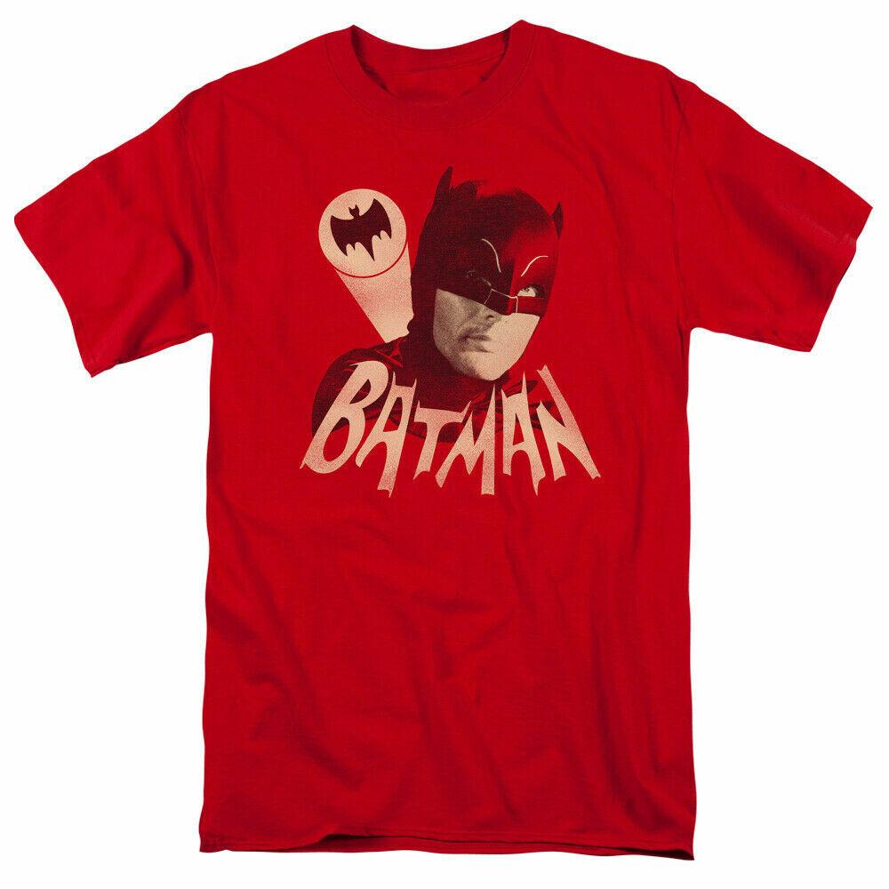 Classic Batman Bat Signal T Shirt Mens Licensed Classic TV Merchandise Red XXL