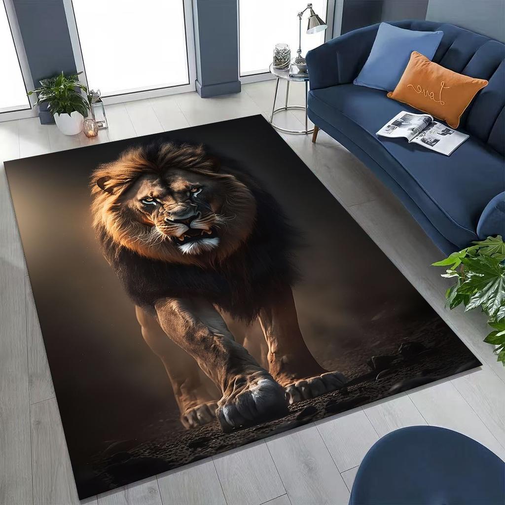 27 Style Wild Animal Lion Beast Cartoon Rug for Bedroom Living Room Sofa Home Doormat Decor, Large Kid Play Non-slip Floor Mat