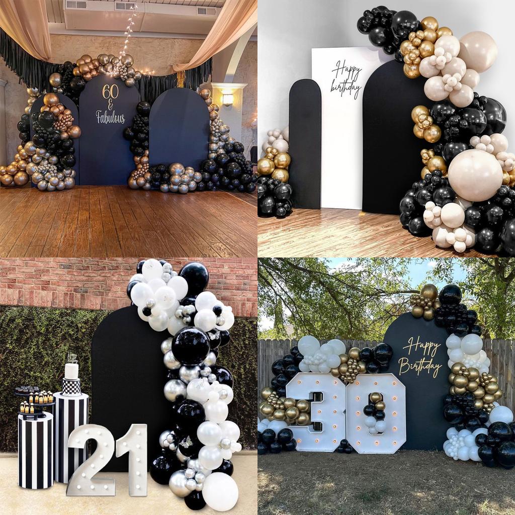 Kolorowe Tło Łukowe Pokrycie Materiałowe na Spandexowy Dopasowany Stojak Łukowy na Przyjęcia Urodzinowe i Weselne, Różne Kolory, Łatwe do Dopasowania