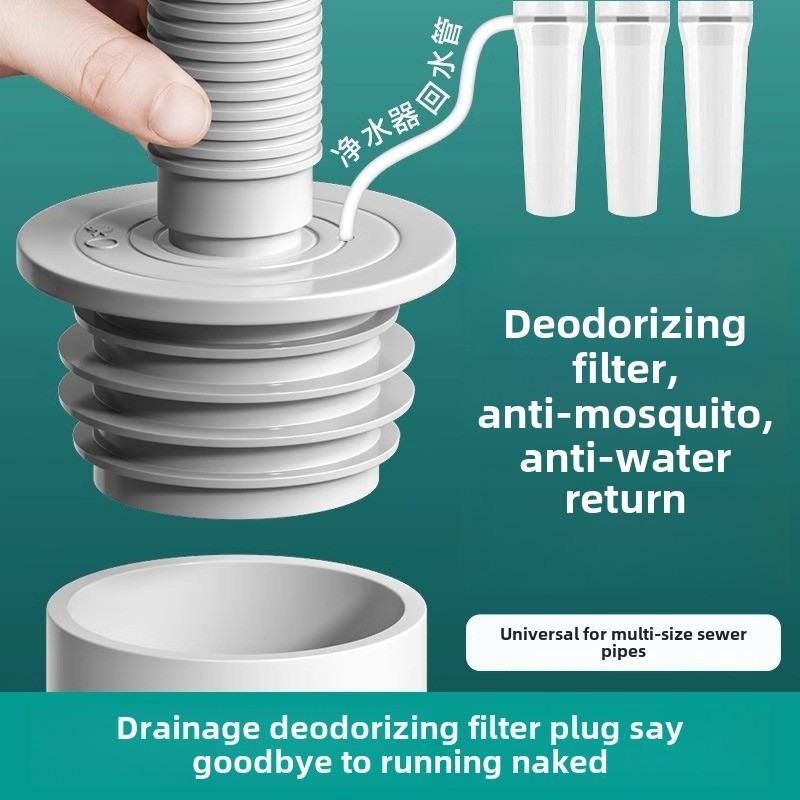 Durable Drains and Floor Deodorization Silicone Core Anti-odor Seal Plugging Cover Anti-insect for Wash Basin, Keep Clean