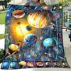Superweiche Flanelldecke mit Sonnensystem-Muster - Heimdekoration | Ideales Geburtstags- oder Feiertagsgeschenk | Ganzjährig bequem