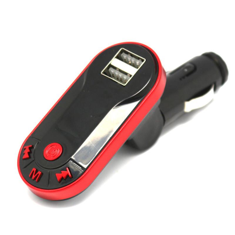 

Car Wireless Bluetooth Mp3 Player Handsfree Fm Transmitter Audio Kit Tf Sd Ky Us красный