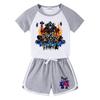2026 Kids' Summer Outfit: Boys & Girls Short Sleeve T-shirt and Shorts - Casual Sports Two-Piece Set