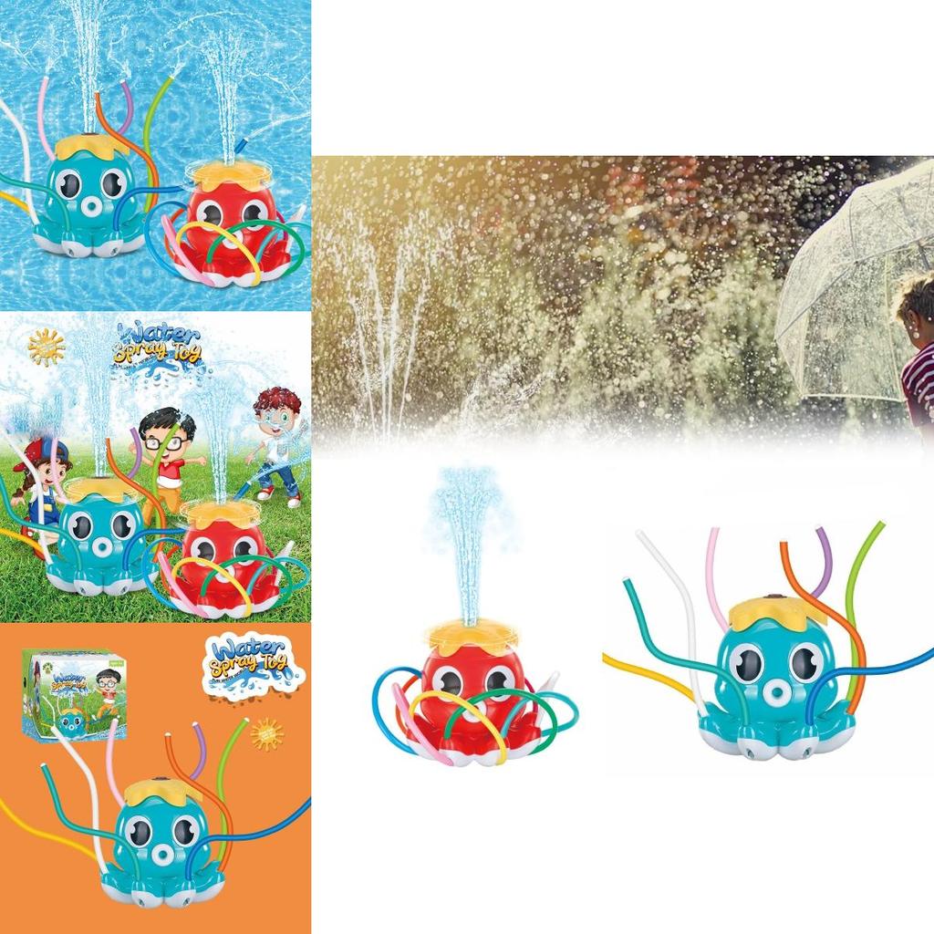 Colorful Outdoor Water Play Toy Sprinkler Octopus For Fun And Engagement In Backyard