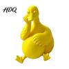Cozy Cafe Window Displays Daydreaming Duck Figurine Minimalist Holding An Egg Sculpture Resin Matte Statues Animal Statue Creative Desktop