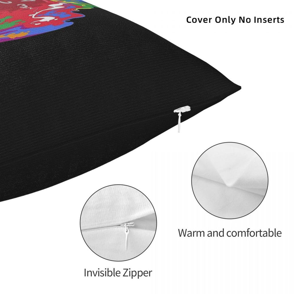 Melting Dice Rpg Game Pillowcase Polyester Linen Velvet Printed Zip Decorative Bed Cushion Cover 45X45