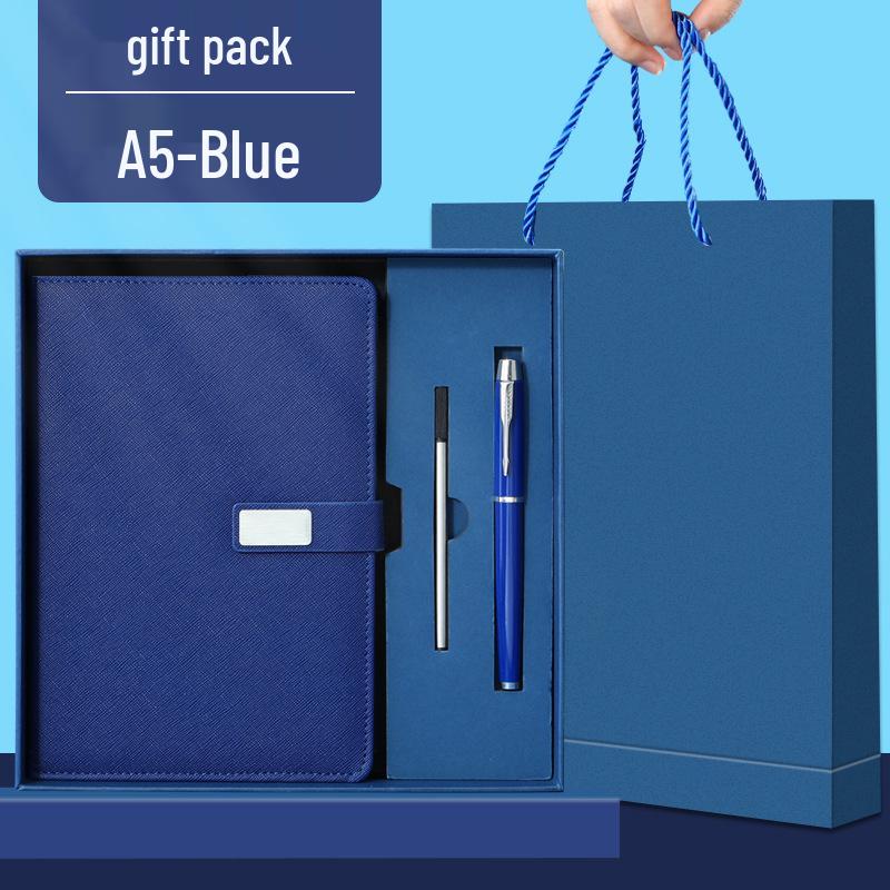 A5 Custom Logo Notebook Gift Set - Business & Student Diary with National Trend Design