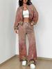 Ethnic Style Printing 1116 New Autumn and Winter New European Beautiful Woman Suit